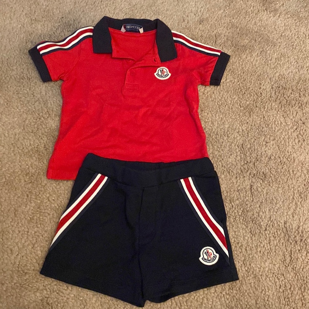 Gently worn 2 piece moncler short set